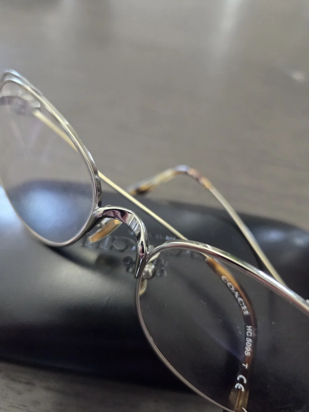 Coach Vintage Looking Silver Eyeglass Frames